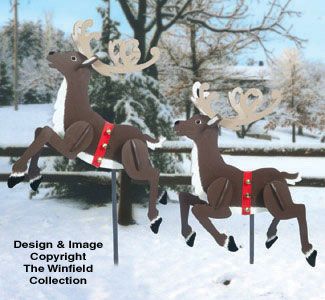 reindeer cut out of plywood